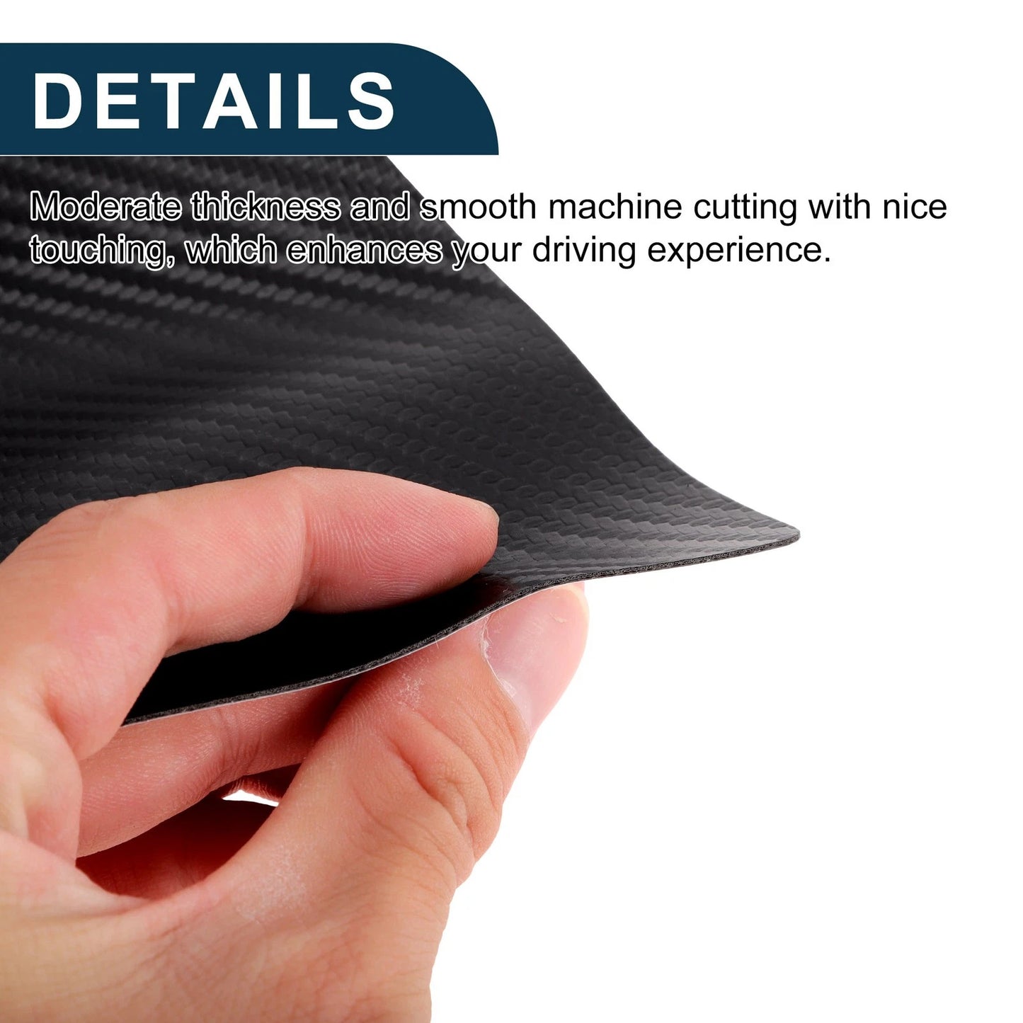 Set of 4 Leather Anti Kick Pad Stickers for DM8P DMEP DM (Carbon Fiber)