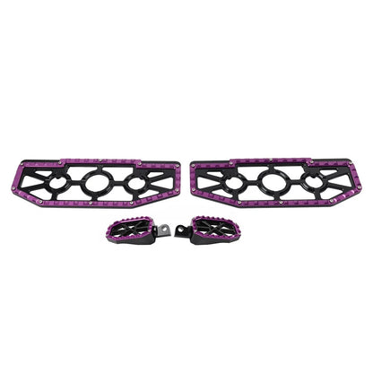 Engine Guard Bar Foot Pegs for Harley & Yamaha (Fits 25-32mm) Black