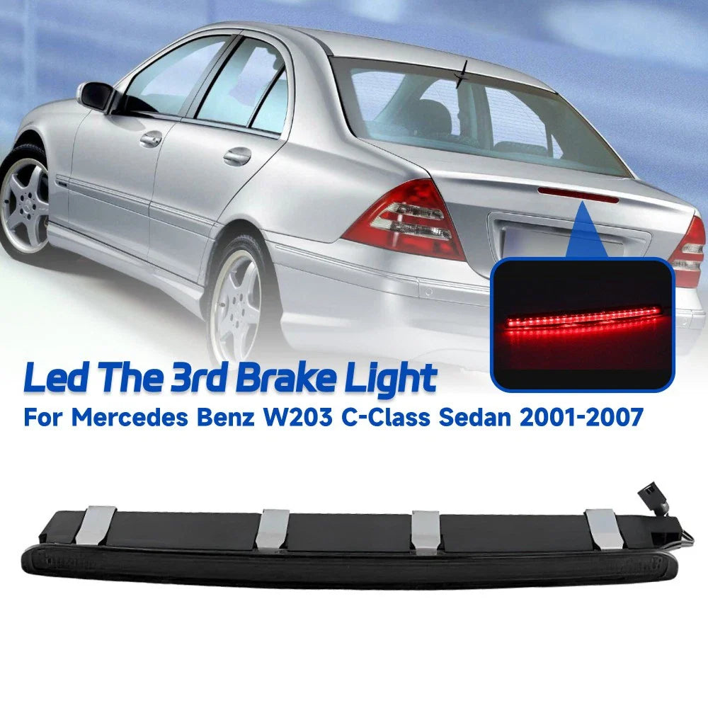 Smoke Lens LED Third Brake Light for Mercedes Benz W203 C-Class (2001–2007)