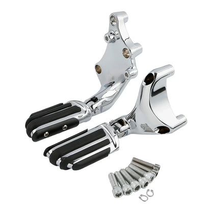 Chrome Passenger Footpeg Mount Bracket for Harley Sportster 883 1200 (14-22)