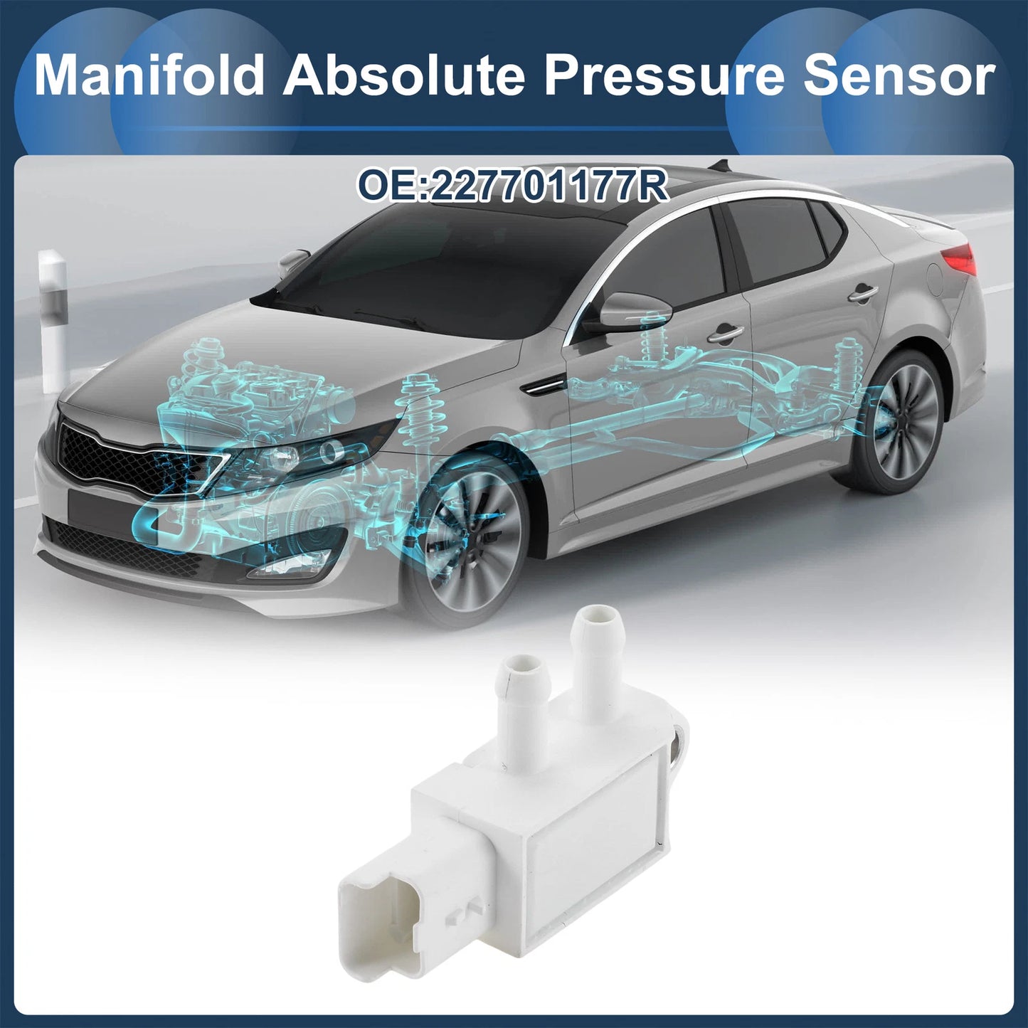 MAP Pressure Sensor No. 227701177R for Mercedes-Benz