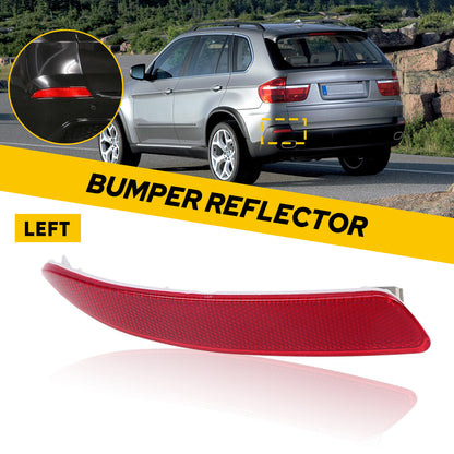 Set of 2 Rear Bumper Reflectors for BMW X5 E70 (2007–2010) Red
