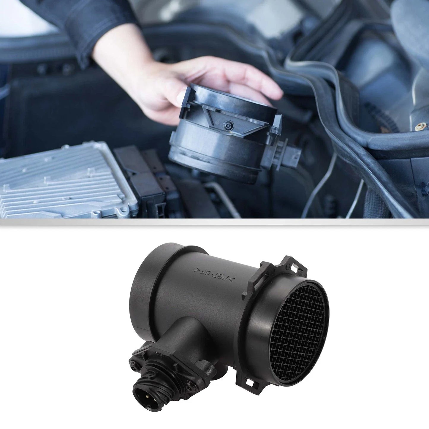 Mass Air Flow Sensor Assembly MAF Sensor for BMW 325i (1992-1997)