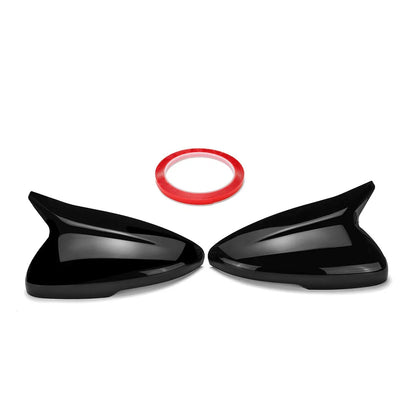Pair Glossy Black Rearview Mirror Cover Cap Trim for Honda Accord (2018–2022)