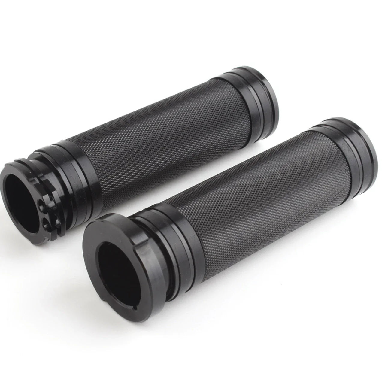 Chrome 1" 25mm CNC Hand Grips for Universal Motorcycle