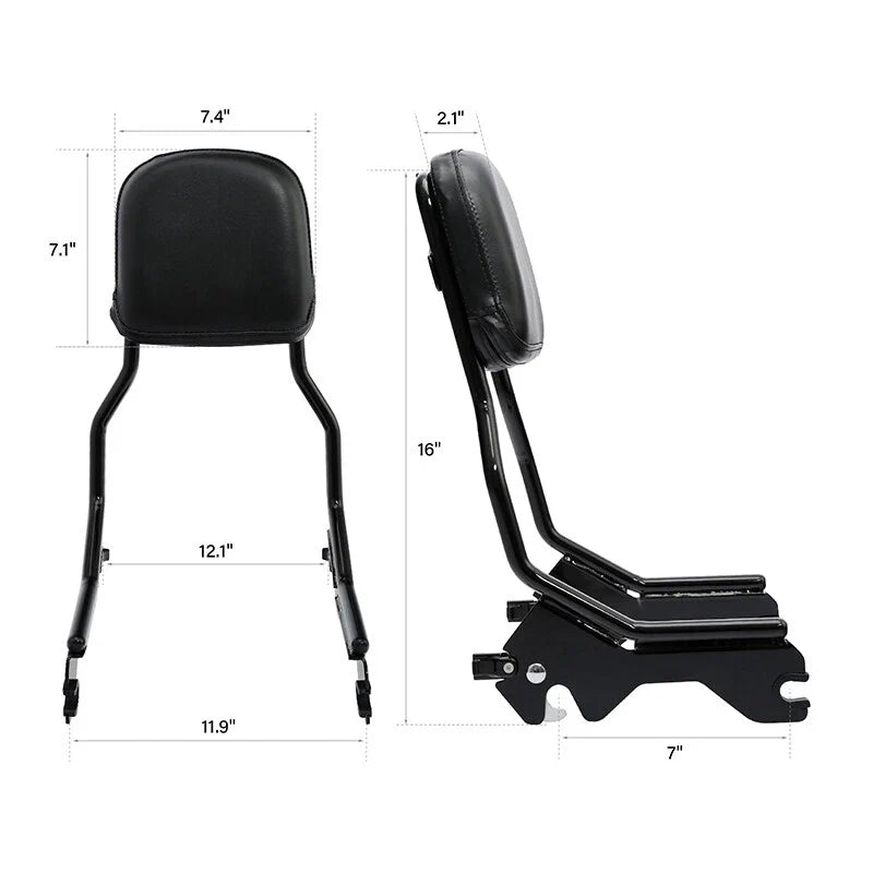 Upright Sissy Bar Backrest Docking Hardware for Harley Sport Glide (2018-2025)