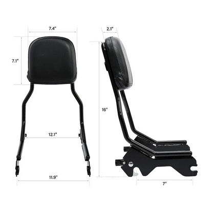 Upright Sissy Bar Backrest Docking Hardware for Harley Sport Glide (2018-2025)