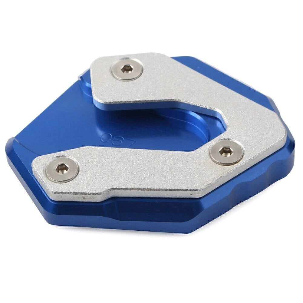 CNC Kickstand Side Stand Enlarger Plate for Yamaha MT09 Tracer (2015–2017) Blue