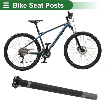 Bike Seat Post 31.6mm x 400mm for Universal Fit (Shock Absorbing)