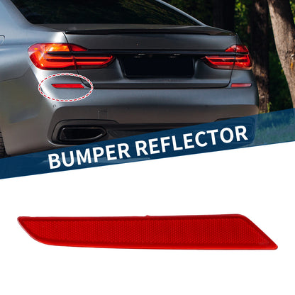 Bumper Reflector No.63148063197 for BMW 740i (2016–2019) Red Rear Left