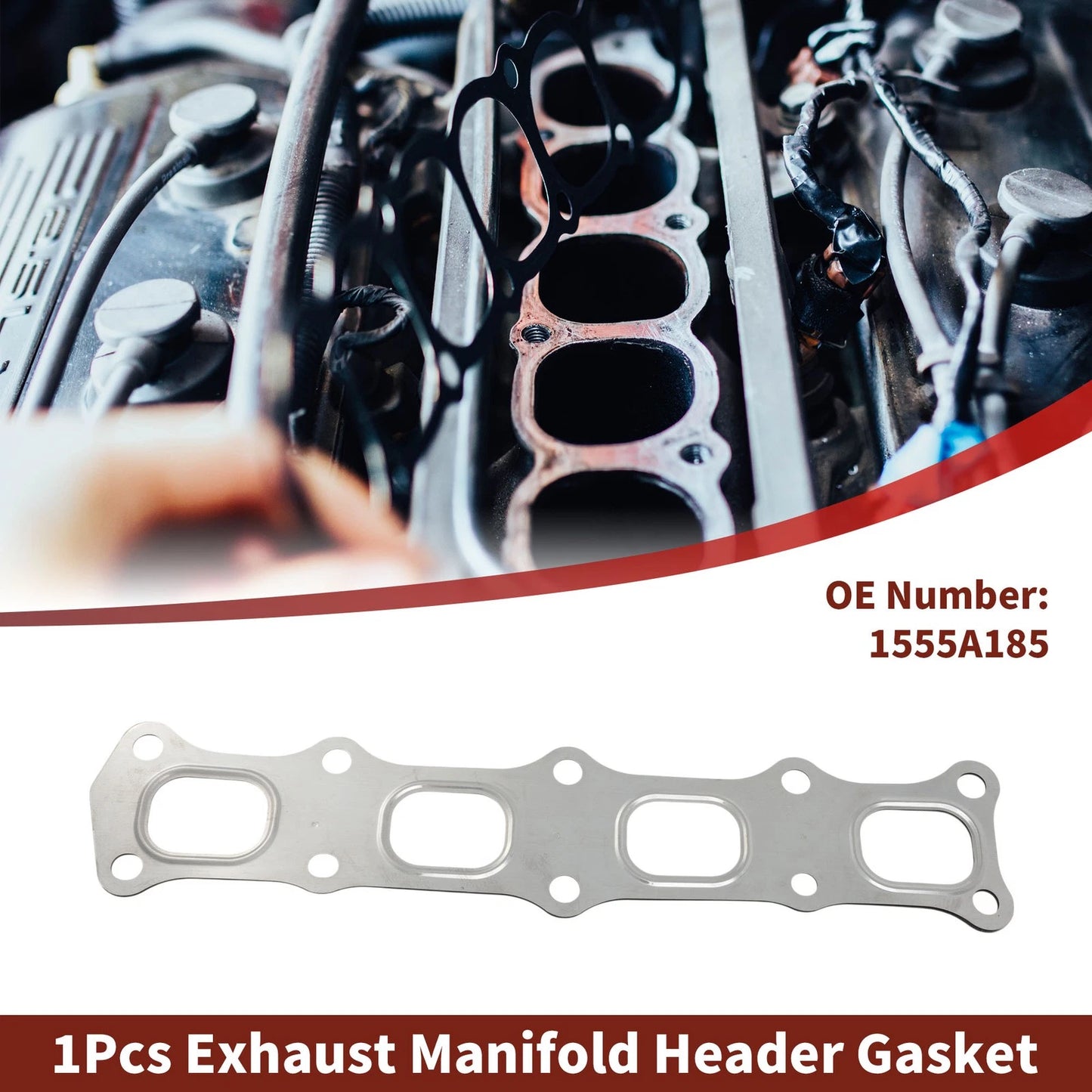 Exhaust Manifold Header Gasket for Mitsubishi Outlander (2008–2010) No. 1555A185