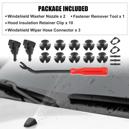 18pcs Washer Nozzle Kit 05303834AB for Jeep Patriot (2008–2016)