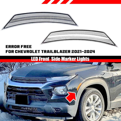 LED Front Side Marker Light Clear White for Chevrolet Trailblazer (2021–2024)