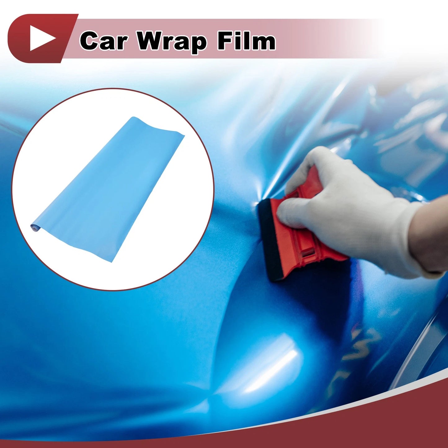 Matte Light Blue Vinyl Wrap Film 213x152cm (Universal)