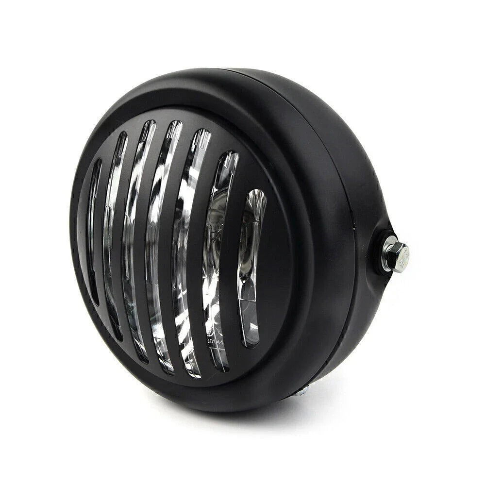 6.5" Round Scalloped Finned Headlight for Harley Sportster