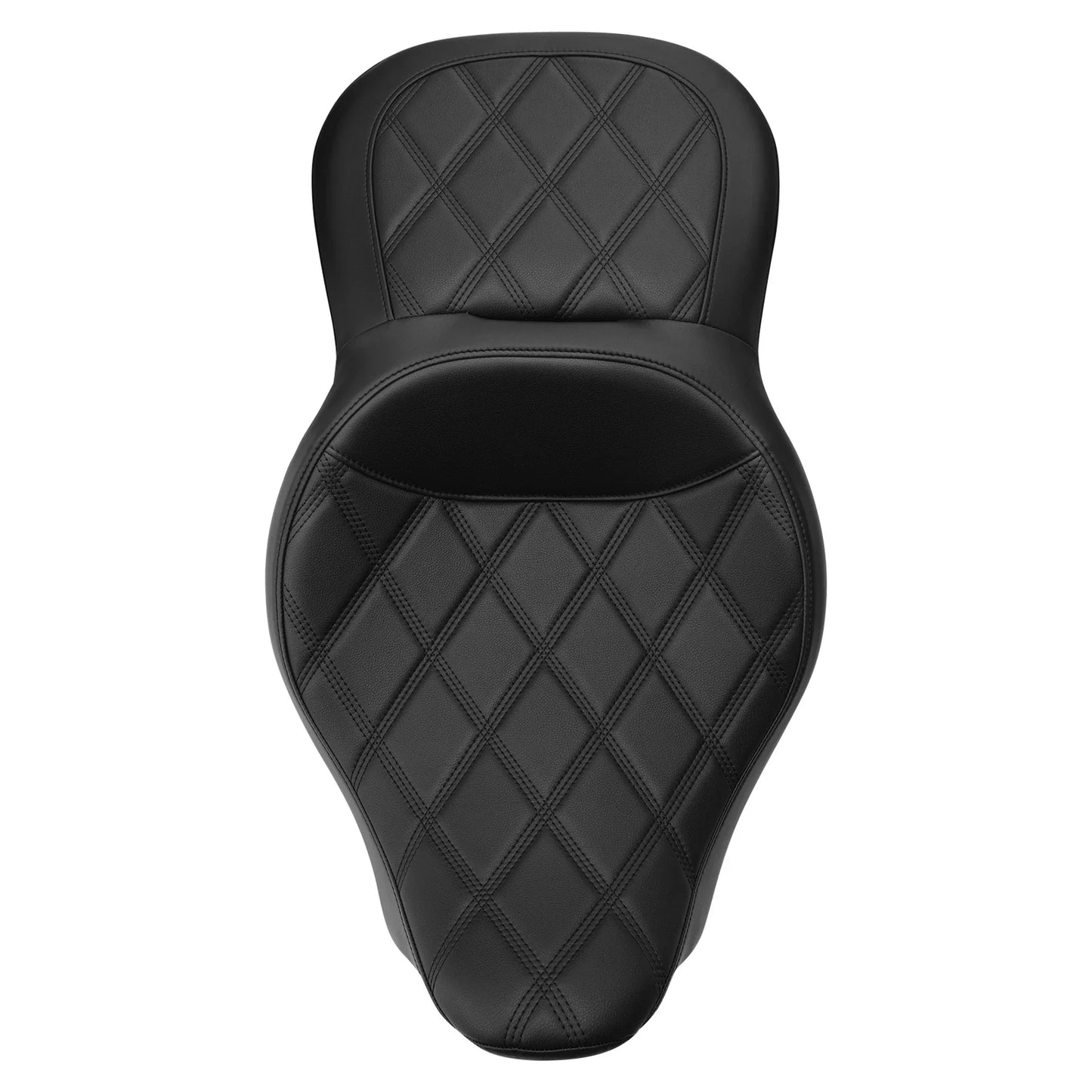 Black Gel Driver Rider Passenger Seat for Harley Street Road Tri Glide (09-23)