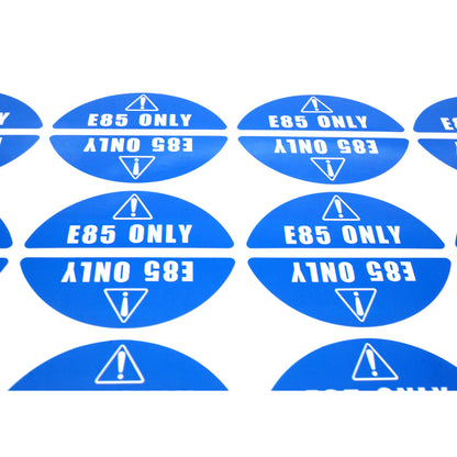 Set of 16 E85 Gasoline Fuel Tank Stickers for Gas Gasoline