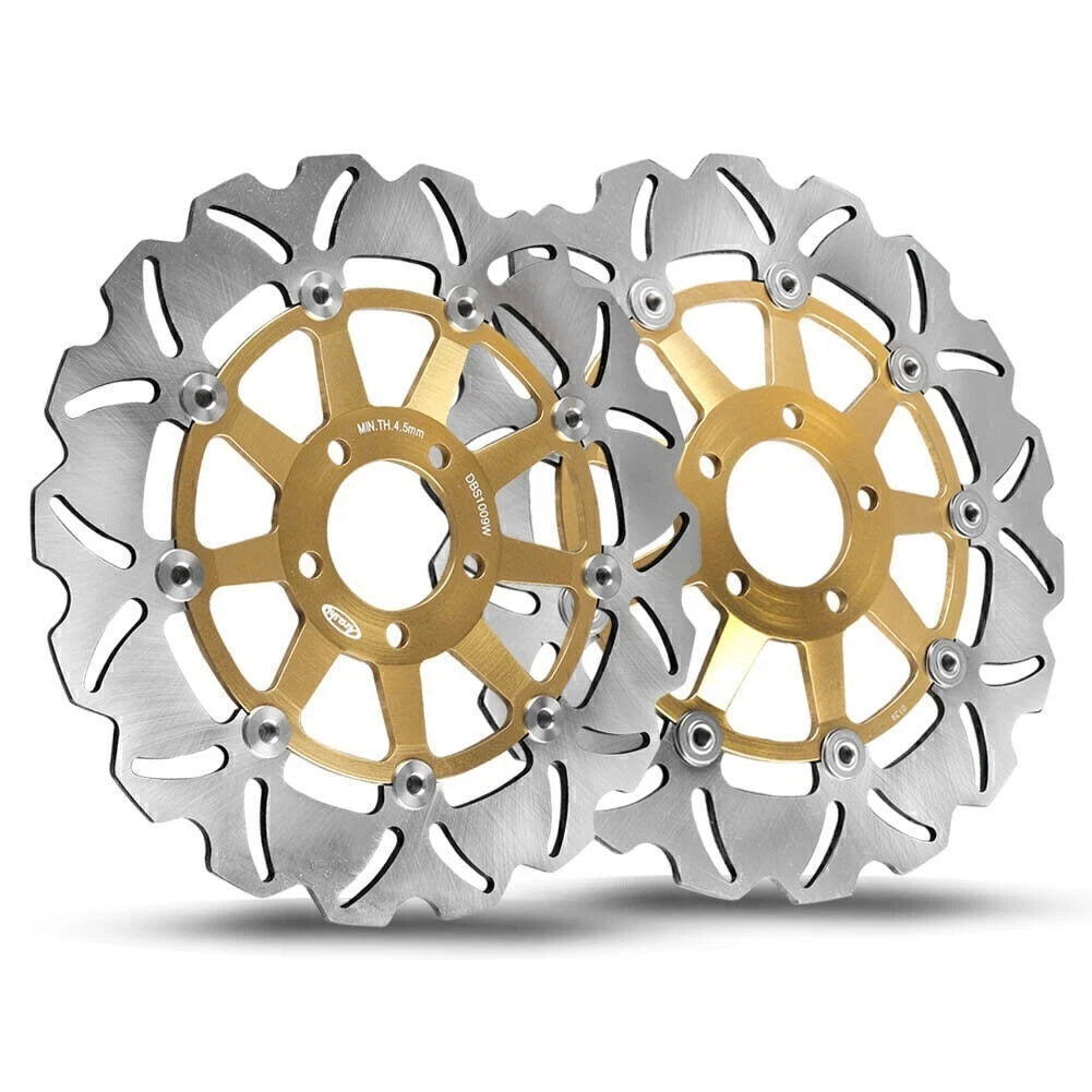 Front Brake Disc Rotors for Kawasaki ZRX S/R 1200 (2002–2006) Gold