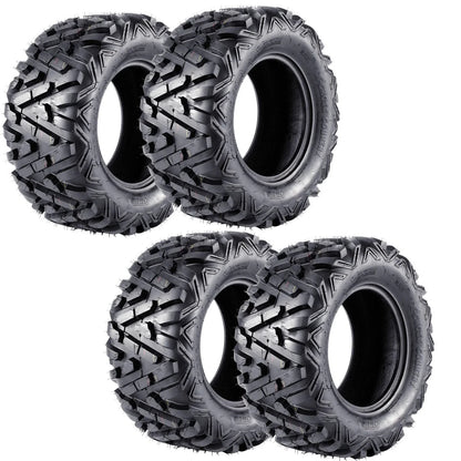 4 x 25x10-12 25x8-12 Tyres for ATV Quad Dirt Bike Buggy Go Kart Mower