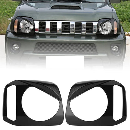 Front Headlight Lamp Covers for Suzuki Jimny (2007-2015) Black