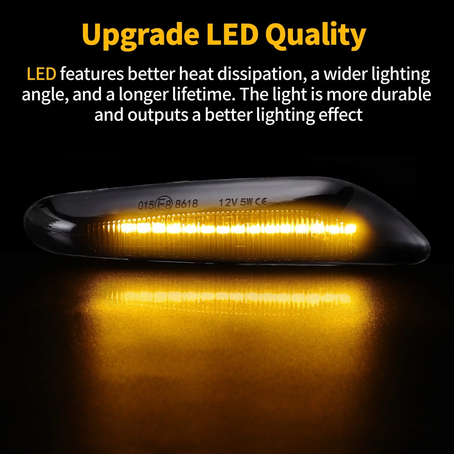 LED Turn Signal Lights for BMW 1 Series E82 (2008–2013) - Waterproof Assembly