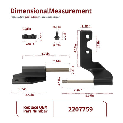 Front Half Door Hinge for Polaris Ranger XP 1000 (2019–2020)