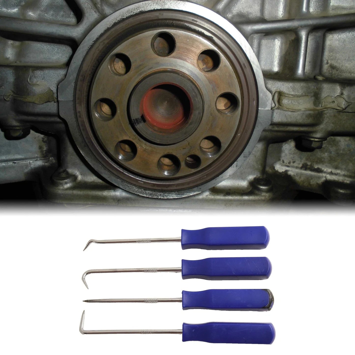 4 x Car Hook Set O Ring Oil Seal Gasket Puller Remover Hand Tool