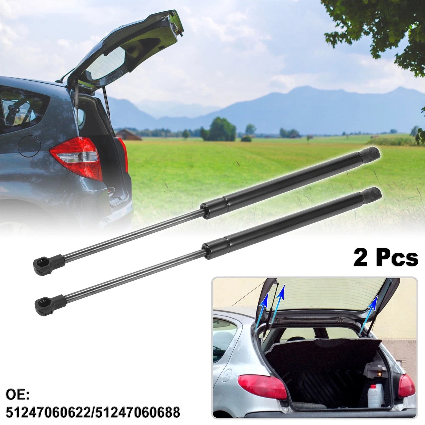 Rear Hatch Lift Support Gas Struts for BMW 1er E81 E87