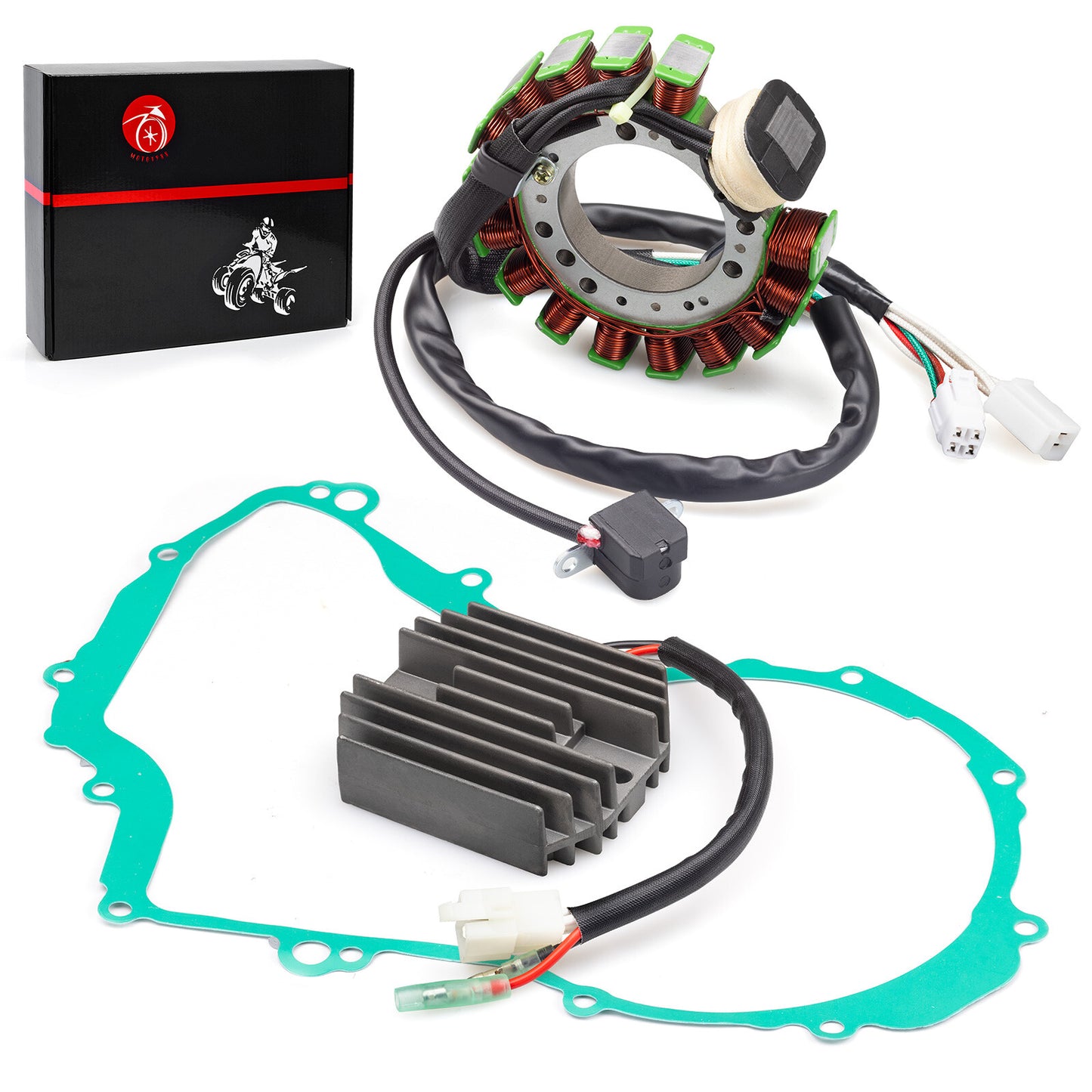 Magneto Stator and Voltage Rectifier for Yamaha Big Bear 350 (1999)