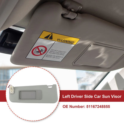Left Sun Visor for BMW F10 F18 (2011–2016) No. 51167248855