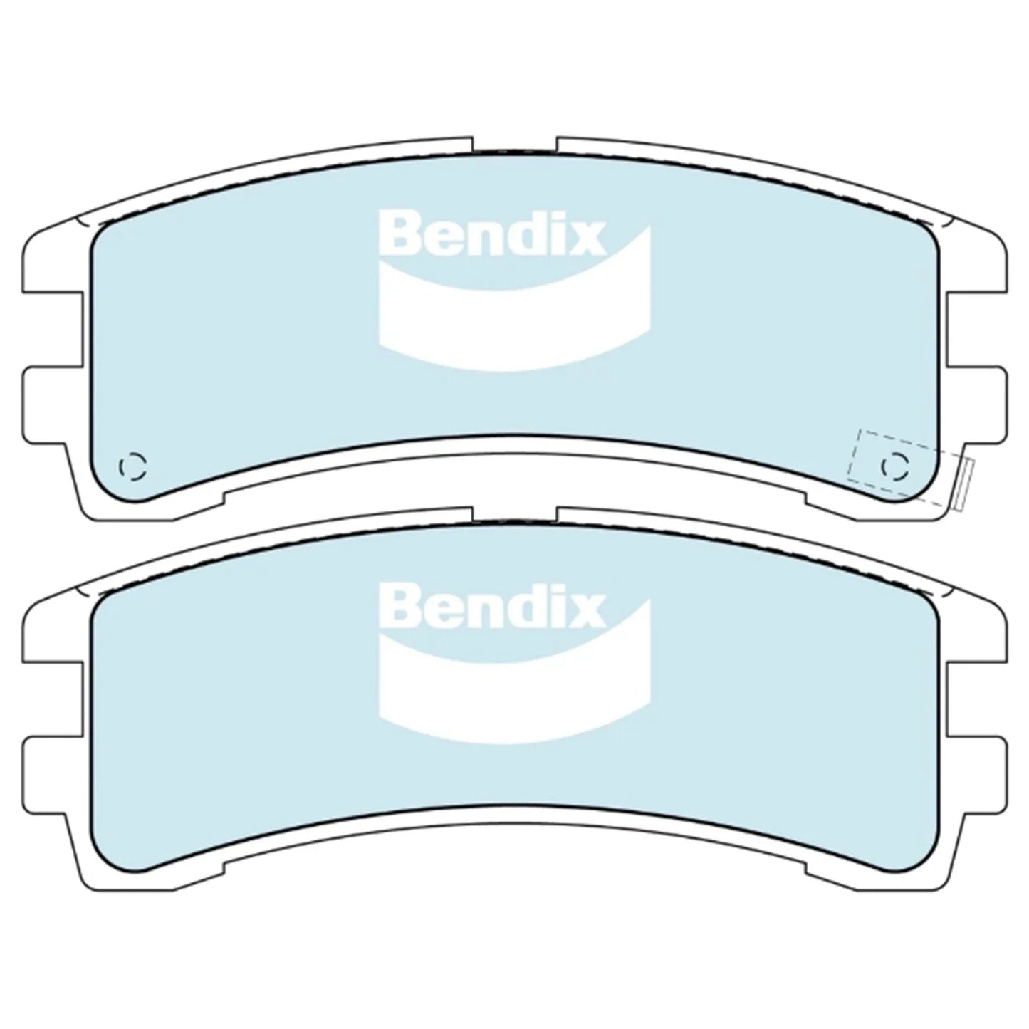 Rear Disc Brake Pad Set for Nissan Pathfinder/Terrano II (1986 - 2000)