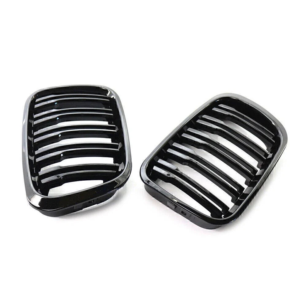 Front Twin Bar Grille Trim for BMW 3 Series E46 4 Door (1999-2001)