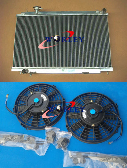 Aluminum Radiator with Fans for Nissan Fairlady 350Z (2003–2006)