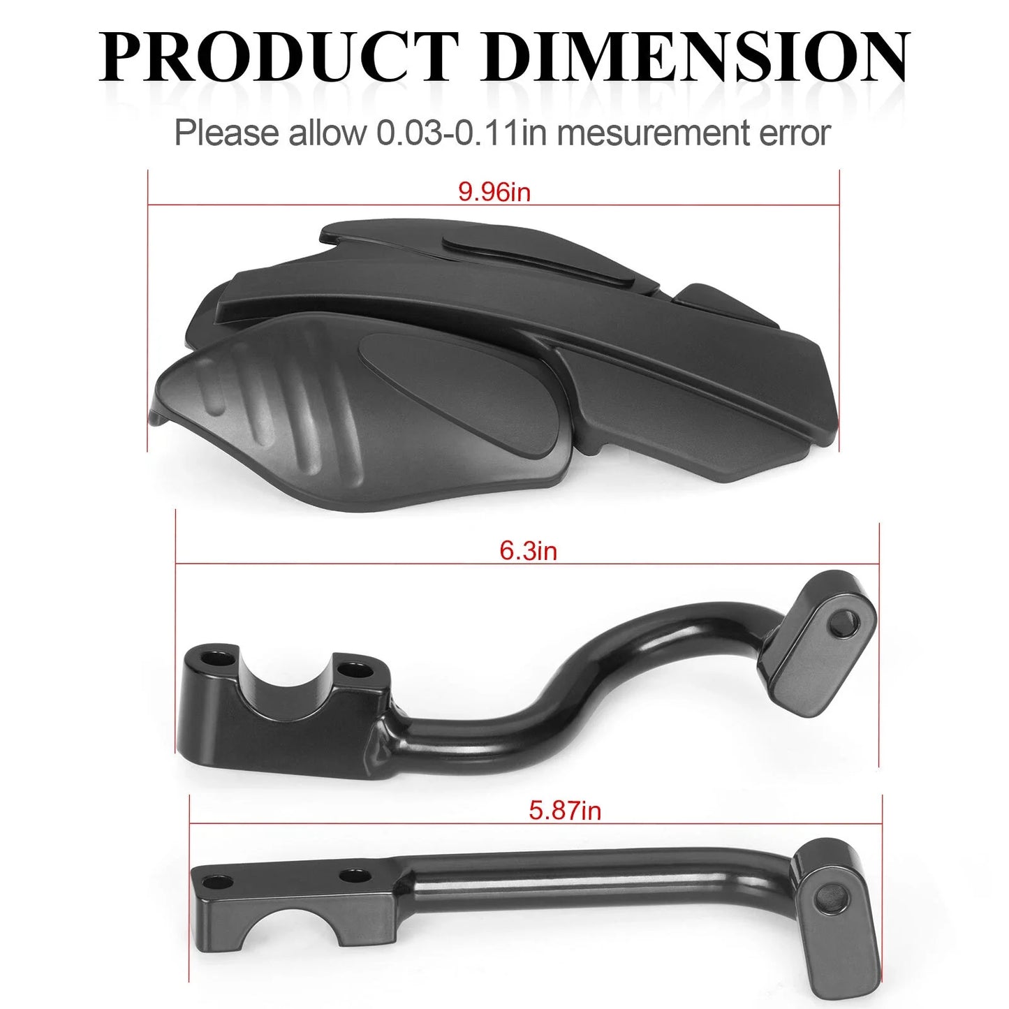 2 x Hand Guards & Mount Brackets Kit for Polaris Scrambler Sportsman(2014–2023)
