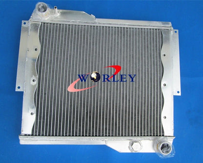 5 Rows Aluminum Radiator with Fan for Rover MG MGB GT V8 (1973–1976)