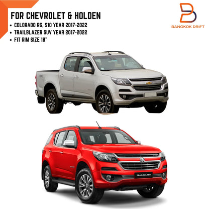 Black Aluminium Wheel Center Cap Trim for Holden Colorado Trailblazer (17-22)