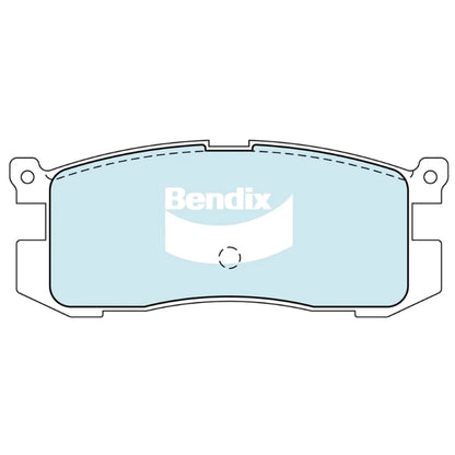 Set of 4 Bendix Rear Disc Brake Pads for Ford Telstar (1987–1992)