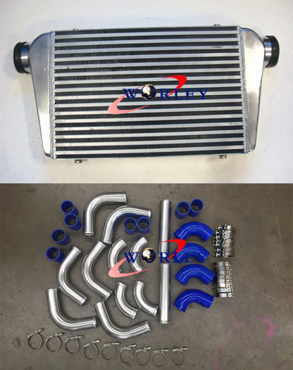 Intercooler Kit with 3" Piping and Silicone Hoses for Universal Fit
