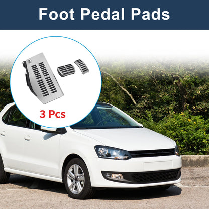 3X Automatic Foot Accelerator Pedal Covers for Volkswagen Polo (2009–2017)