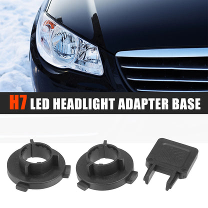 Set of 2 H7 LED Headlight Adapter Bases for Kia K3 (2012–2015)