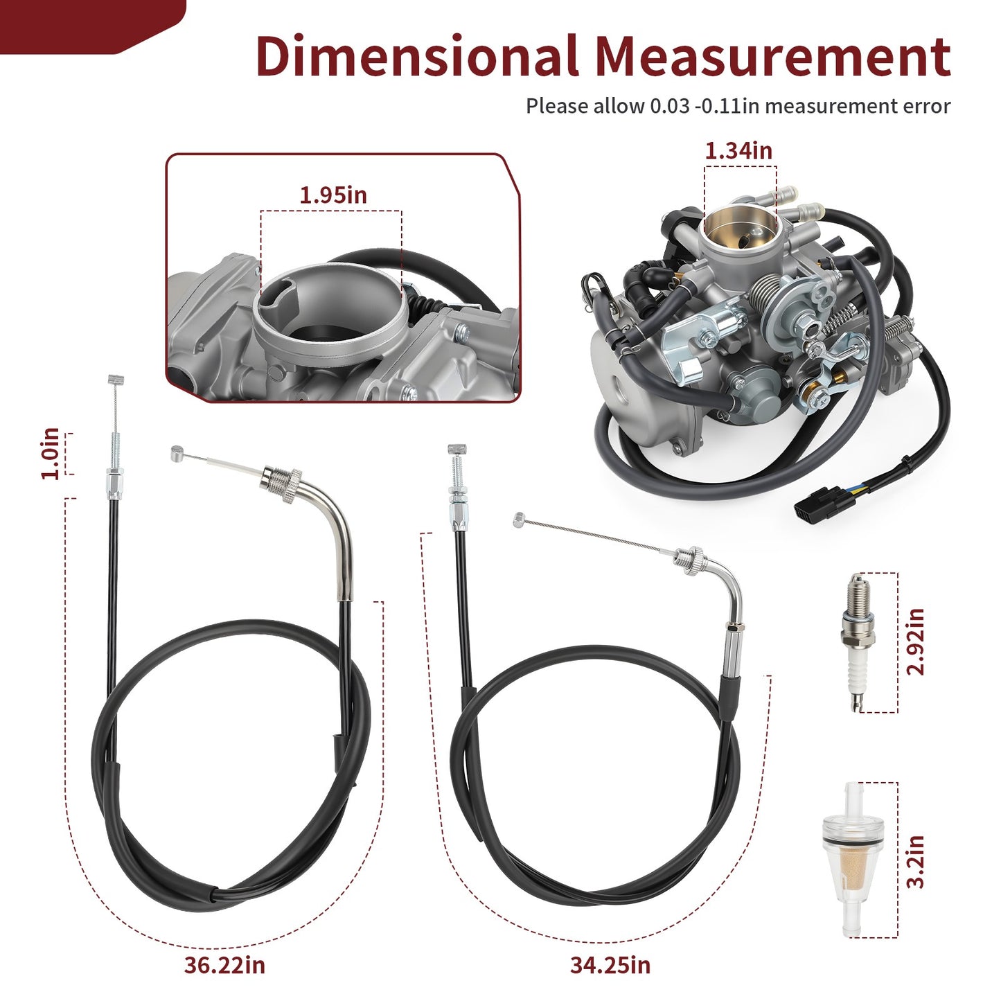 Carburetor Assembly for Honda Shadow Aero 750 VT750C (2004–2009) w/ Throttle Cable