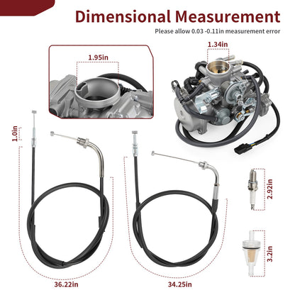 Carburetor Assembly for Honda Shadow Aero 750 VT750C (2004–2009) w/ Throttle Cable