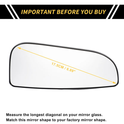 Left Mirror Glass Replacement for Dodge Ram 1500 (No. 68067731AA)