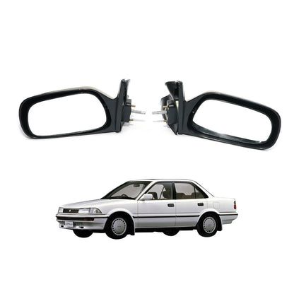 Manual Door Mirror Pair for Toyota Corolla (1988–1992)