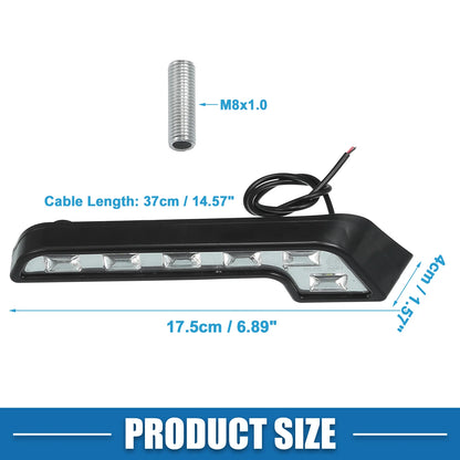 2X L-Shape Universal LED 6000K Daytime Running Light Bar Fog Lamp