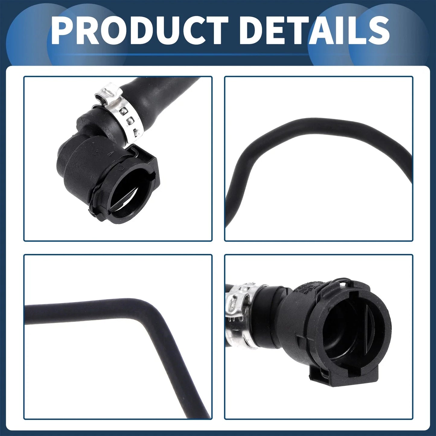 Radiator Hose for BMW X3/X4 (2018-2019) Rubber Black