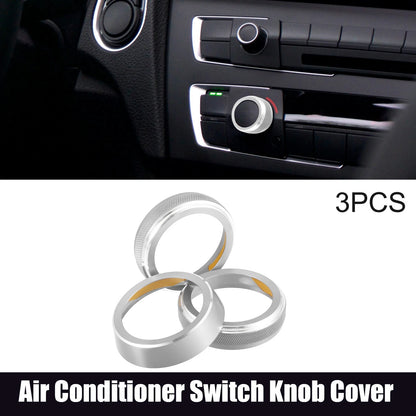 3pcs Air Conditioner Switch Knob Cover for Suzuki Jimny JB64W (2018–2023)