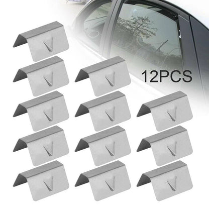 12 x Wind Rain Deflectors Channel Metal Clips for Heko SNED Clips