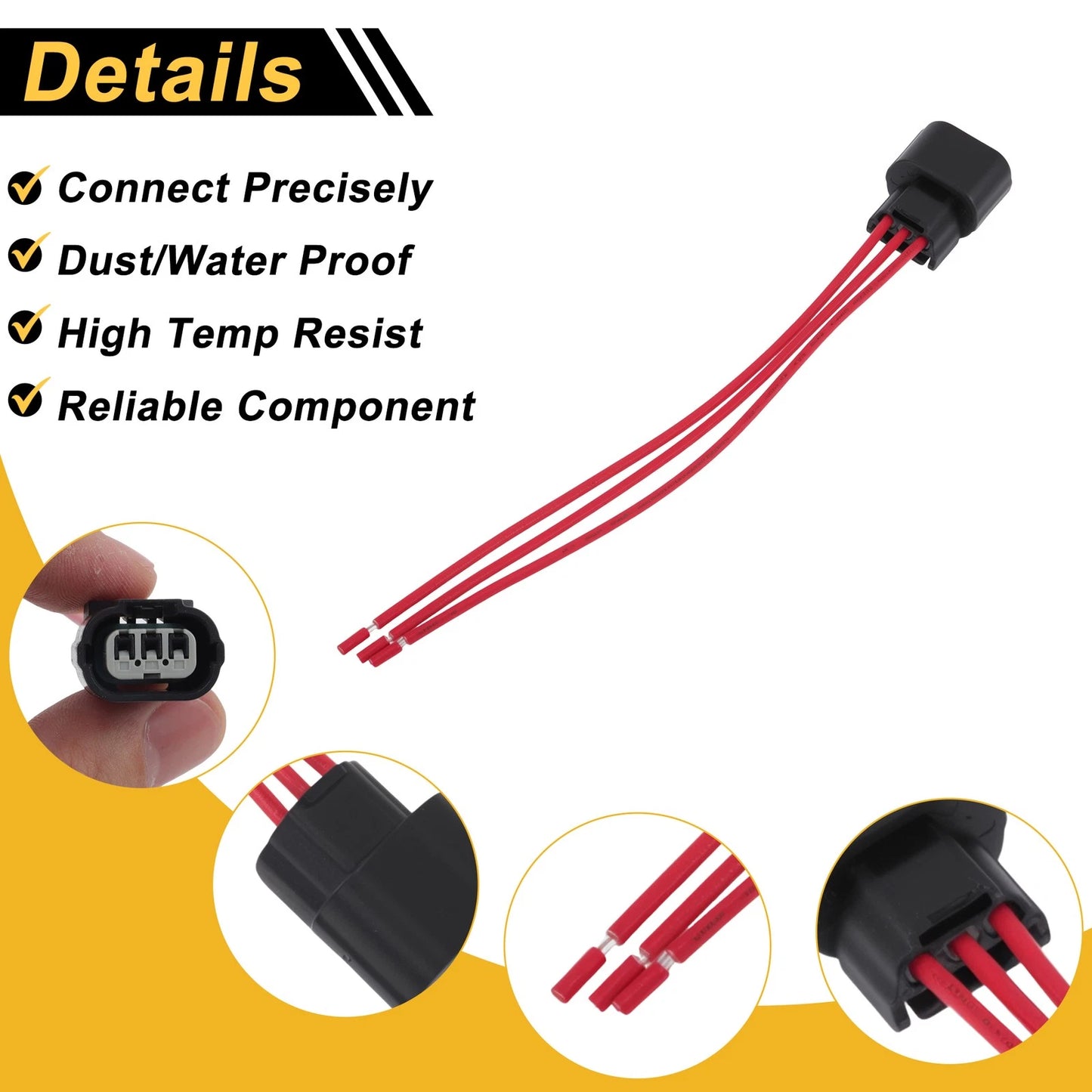 3 Pin Connector Plug for Honda Accord 2.4L L4 (2003–2007) No. 19179280