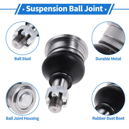 2 Pcs Front Upper Ball Joints for Toyota Tacoma (1995–1997) No.K90255/RK90255